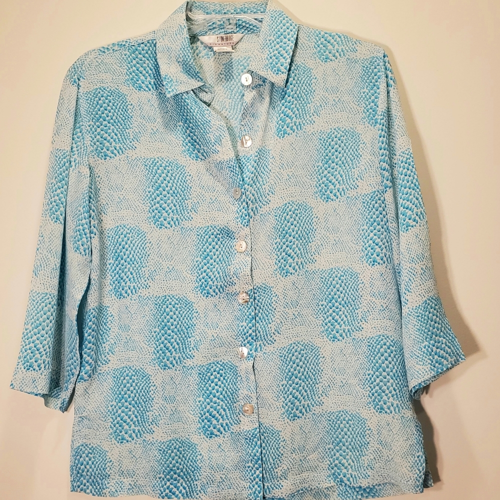 Stonebridge Signature Silk Blouse, Size SP